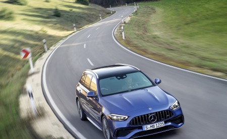 2023 Mercedes-AMG C 43 Estate 4MATIC T-Modell (Color: Spectral Blue) Front Wallpapers 450x275 (6)