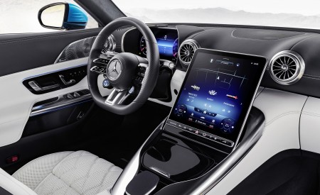 2023 Mercedes-AMG SL 43 (Color: Hyperblue Metallic) Interior Wallpapers 450x275 (43)