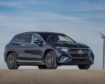 2023 Mercedes-Benz EQS SUV 580 4MATIC AMG Line (Color: Sodalite Blue) Front Three-Quarter Wallpapers 150x120