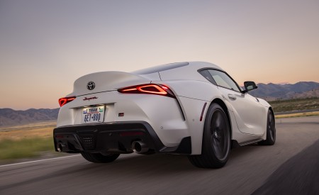 2023 Toyota GR Supra A91-MT Edition (Color: Burnout) Rear Three-Quarter Wallpapers 450x275 (8)