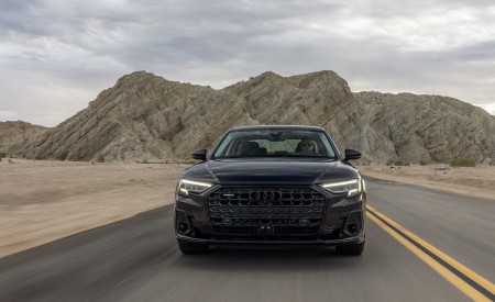 2022 Audi A8 (Color: Firmament Blue; US-Spec) Front Wallpapers 450x275 (4)