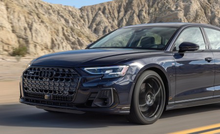 2022 Audi A8 (Color: Firmament Blue; US-Spec) Front Wallpapers 450x275 (15)
