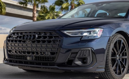 2022 Audi A8 (Color: Firmament Blue; US-Spec) Front Wallpapers 450x275 (37)
