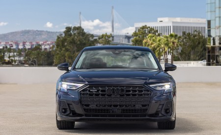 2022 Audi A8 (Color: Firmament Blue; US-Spec) Front Wallpapers 450x275 (22)