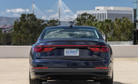 2022 Audi A8 (Color: Firmament Blue; US-Spec) Rear Wallpapers 450x275 (24)