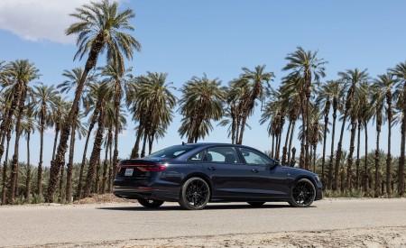 2022 Audi A8 (Color: Firmament Blue; US-Spec) Side Wallpapers 450x275 (19)