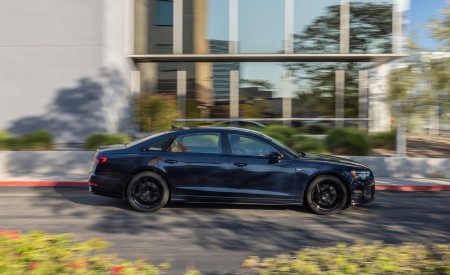 2022 Audi A8 (Color: Firmament Blue; US-Spec) Side Wallpapers 450x275 (17)