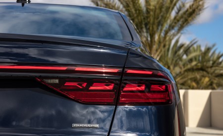 2022 Audi A8 (Color: Firmament Blue; US-Spec) Tail Light Wallpapers 450x275 (44)