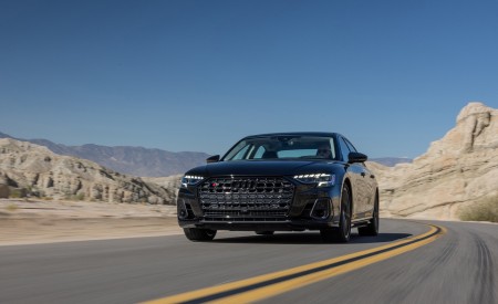 2022 Audi S8 (Color: Vesuvius Gray; US-Spec) Front Wallpapers 450x275 (2)
