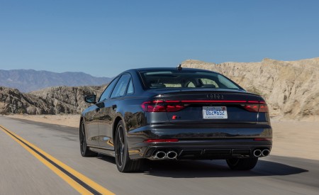 2022 Audi S8 (Color: Vesuvius Gray; US-Spec) Rear Wallpapers 450x275 (6)