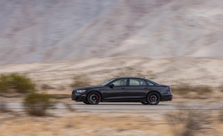 2022 Audi S8 (Color: Vesuvius Gray; US-Spec) Side Wallpapers 450x275 (11)