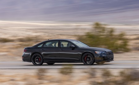 2022 Audi S8 (Color: Vesuvius Gray; US-Spec) Side Wallpapers 450x275 (12)