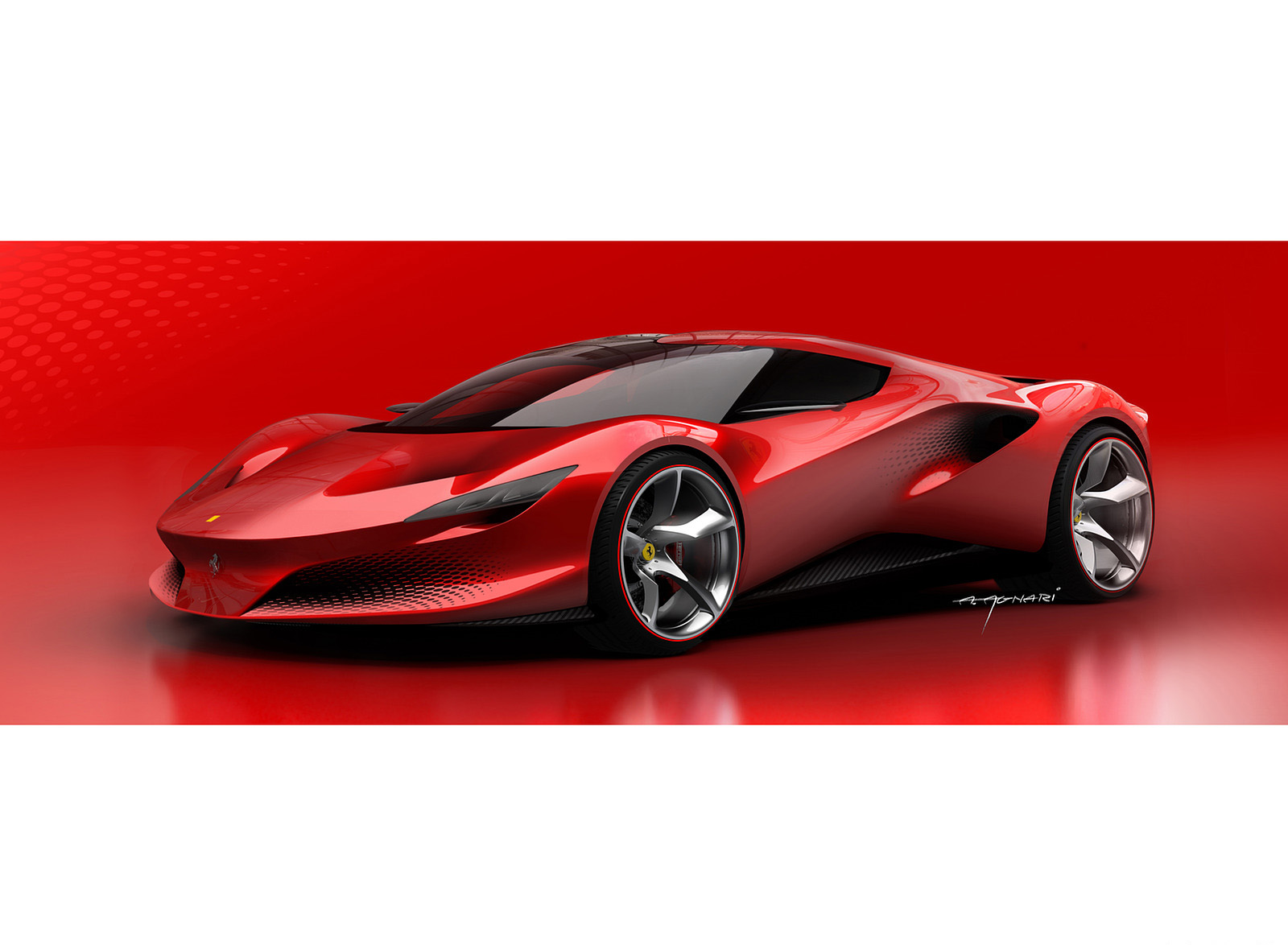 2022 Ferrari SP48 Unica Design Sketch Wallpapers (8)