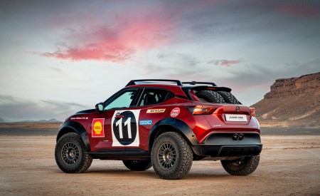 2022 Nissan Juke Hybrid Rally Tribute Concept Rear Three-Quarter Wallpapers 450x275 (2)