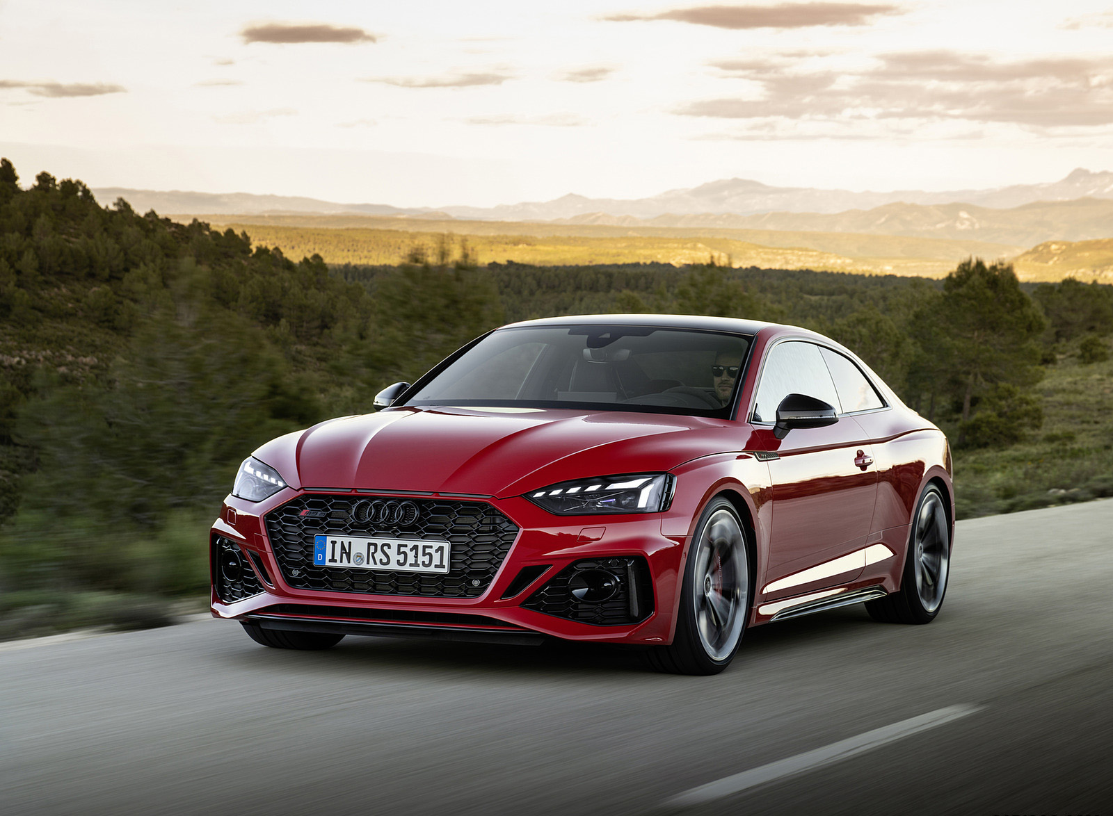 2023 Audi RS 5 Coupé Competition Plus (Color: Tango Red) Front Three-Quarter Wallpapers (13)