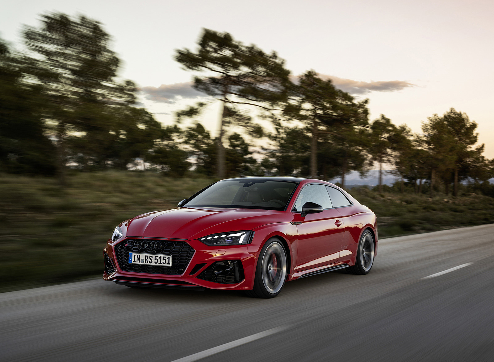 2023 Audi RS 5 Coupé Competition Plus (Color: Tango Red) Front Three-Quarter Wallpapers (5)