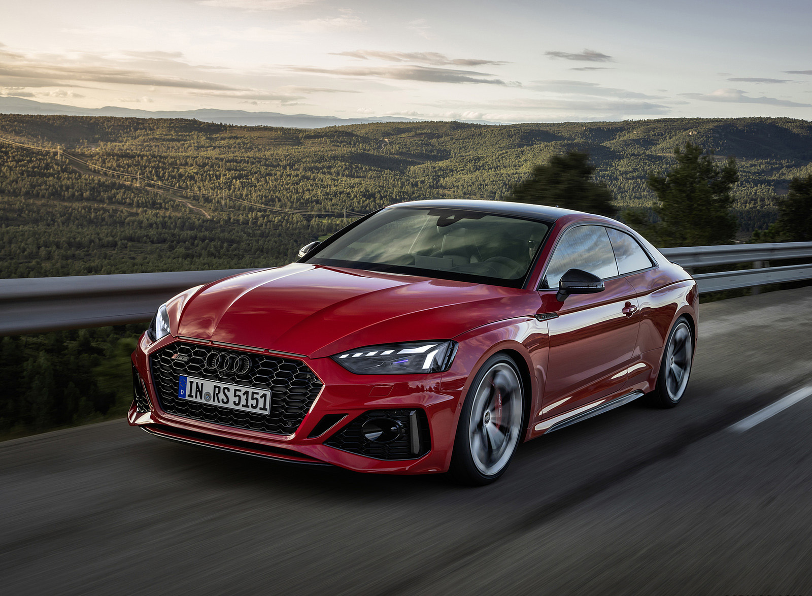2023 Audi RS 5 Coupé Competition Plus (Color: Tango Red) Front Three-Quarter Wallpapers (11)