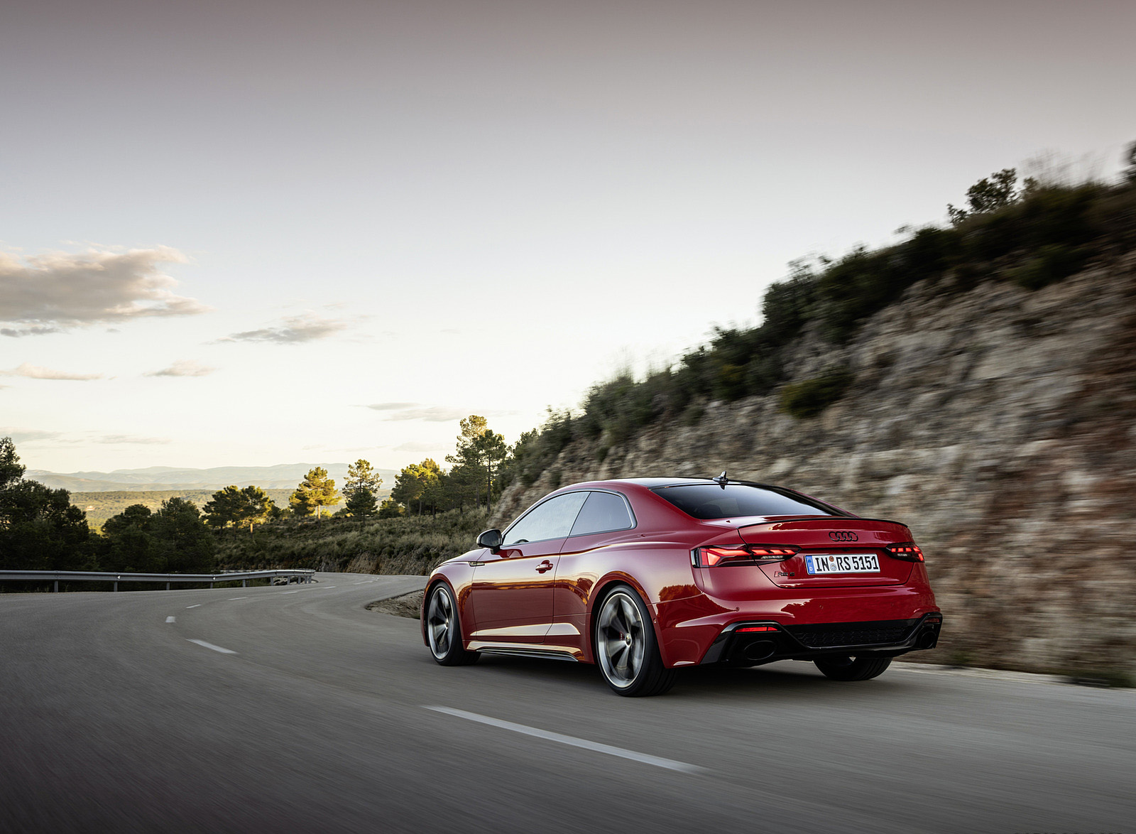 2023 Audi RS 5 Coupé Competition Plus (Color: Tango Red) Rear Three-Quarter Wallpapers (15)