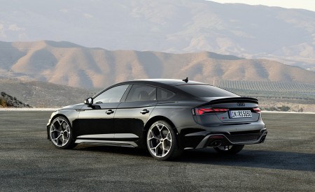 2023 Audi RS 5 Sportback Competition Plus (Color: Sebring Black) Rear Three-Quarter Wallpapers 450x275 (19)