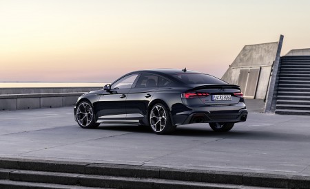 2023 Audi RS 5 Sportback Competition Plus (Color: Sebring Black) Rear Three-Quarter Wallpapers 450x275 (11)