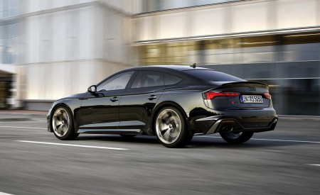 2023 Audi RS 5 Sportback Competition Plus (Color: Sebring Black) Rear Three-Quarter Wallpapers 450x275 (5)