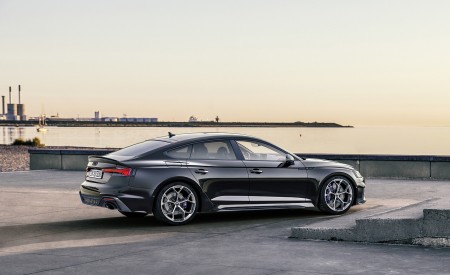 2023 Audi RS 5 Sportback Competition Plus (Color: Sebring Black) Rear Three-Quarter Wallpapers 450x275 (13)