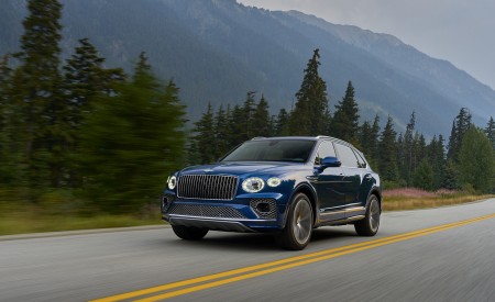 2023 Bentley Bentayga Extended Wheelbase Timeless (Color: Marlin) Front Three-Quarter Wallpapers 450x275 (29)