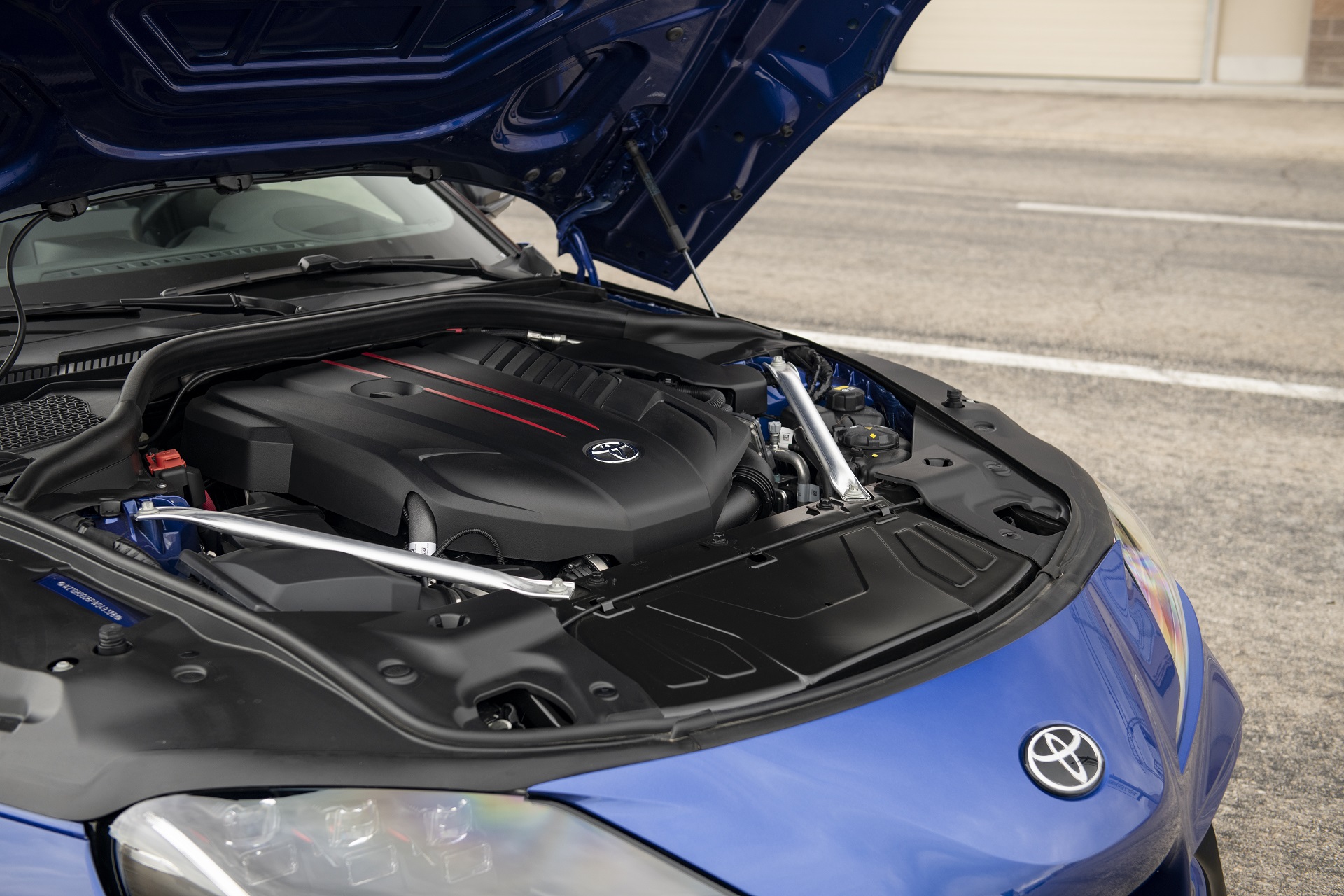 2023 Toyota GR Supra 3.0 Premium MT (Color: Stratosphere Blue) Engine Wallpapers #37 of 76