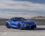 2023 Toyota GR Supra 3.0 Premium MT (Color: Stratosphere Blue) Front Three-Quarter Wallpapers 150x120