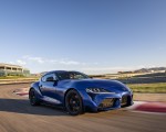 2023 Toyota GR Supra 3.0 Premium MT (Color: Stratosphere Blue) Front Three-Quarter Wallpapers 150x120