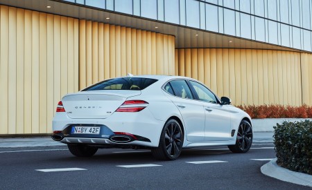2022 Genesis G70 Sport with Luxury Pack Rear Three-Quarter Wallpapers 450x275 (11)