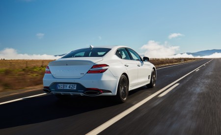 2022 Genesis G70 Sport with Luxury Pack Rear Three-Quarter Wallpapers 450x275 (21)
