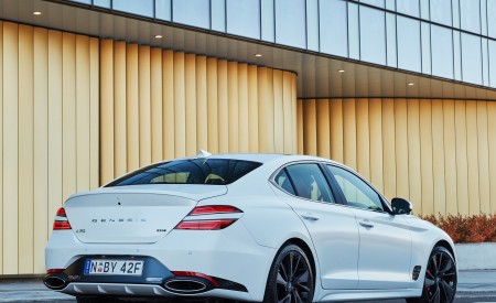 2022 Genesis G70 Sport with Luxury Pack Rear Three-Quarter Wallpapers 450x275 (12)