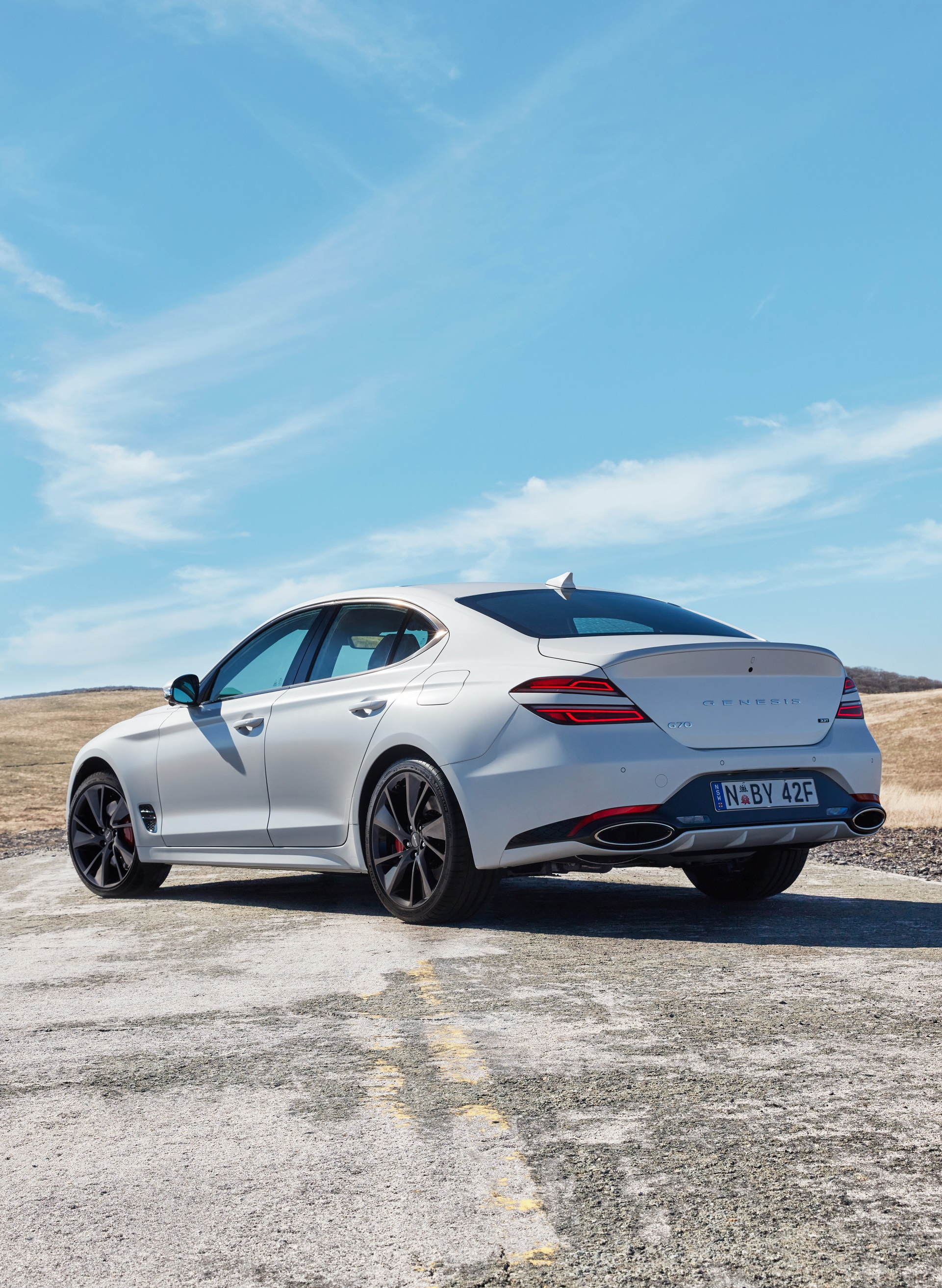2022 Genesis G70 Sport with Luxury Pack Rear Three-Quarter Wallpapers (7)