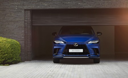 2023 Lexus RX 500h (Color: Heat Sapphire Blue) Front Wallpapers 450x275 (5)