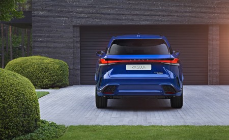 2023 Lexus RX 500h (Color: Heat Sapphire Blue) Rear Wallpapers 450x275 (7)