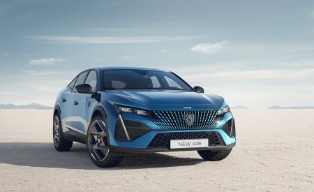 2023 Peugeot 408 PHEV (Color: Obsession Blue) Front Three-Quarter Wallpapers 450x275 (3)