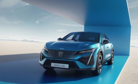 2023 Peugeot 408 PHEV (Color: Obsession Blue) Front Wallpapers 450x275 (11)