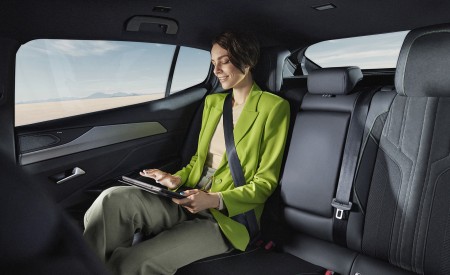 2023 Peugeot 408 PHEV (Color: Obsession Blue) Interior Rear Seats Wallpapers 450x275 (76)