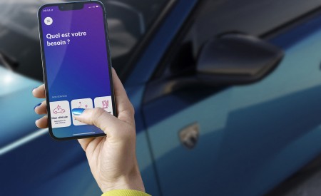 2023 Peugeot 408 PHEV (Color: Obsession Blue) Mobile App Wallpapers 450x275 (51)