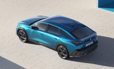 2023 Peugeot 408 PHEV (Color: Obsession Blue) Rear Three-Quarter Wallpapers 450x275 (7)
