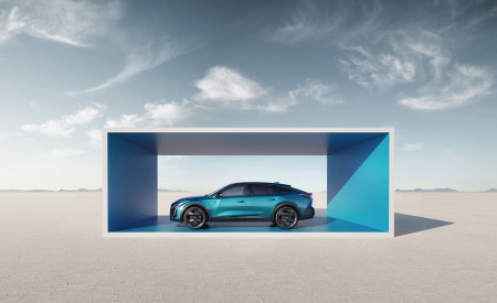 2023 Peugeot 408 PHEV (Color: Obsession Blue) Side Wallpapers 450x275 (13)