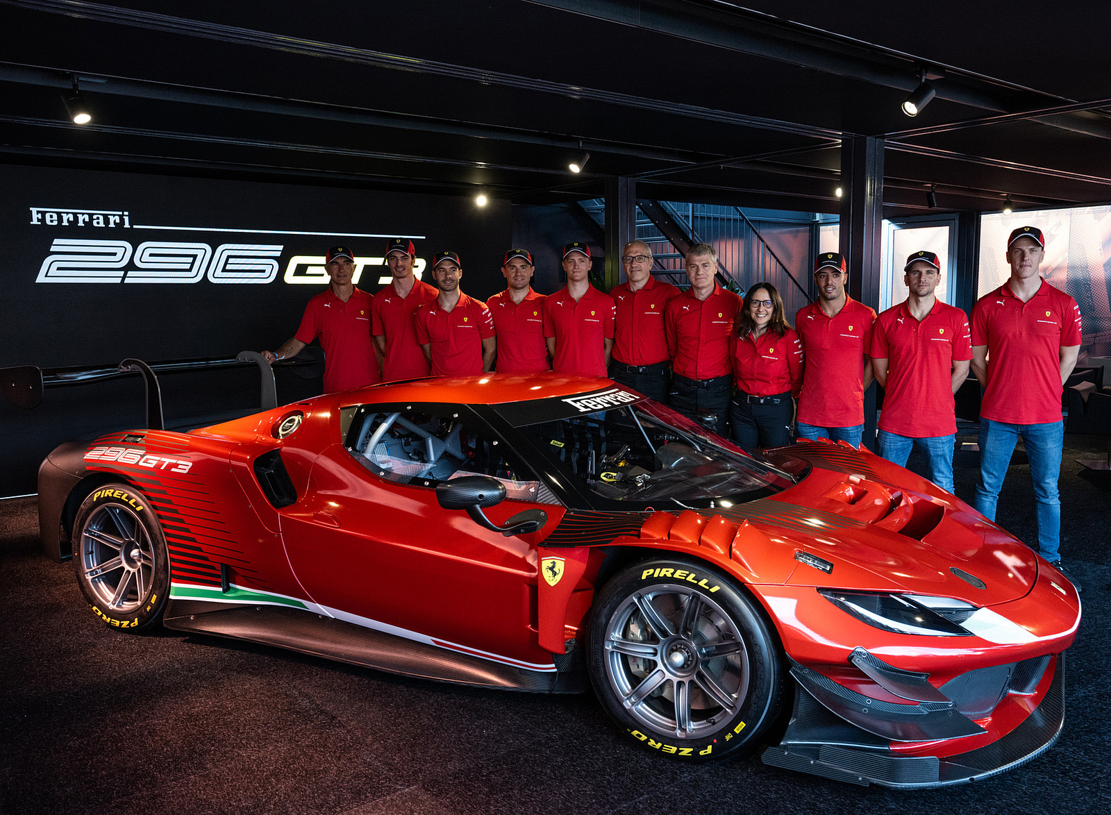 2023 Ferrari 296 GT3 Presentation Wallpapers (12)