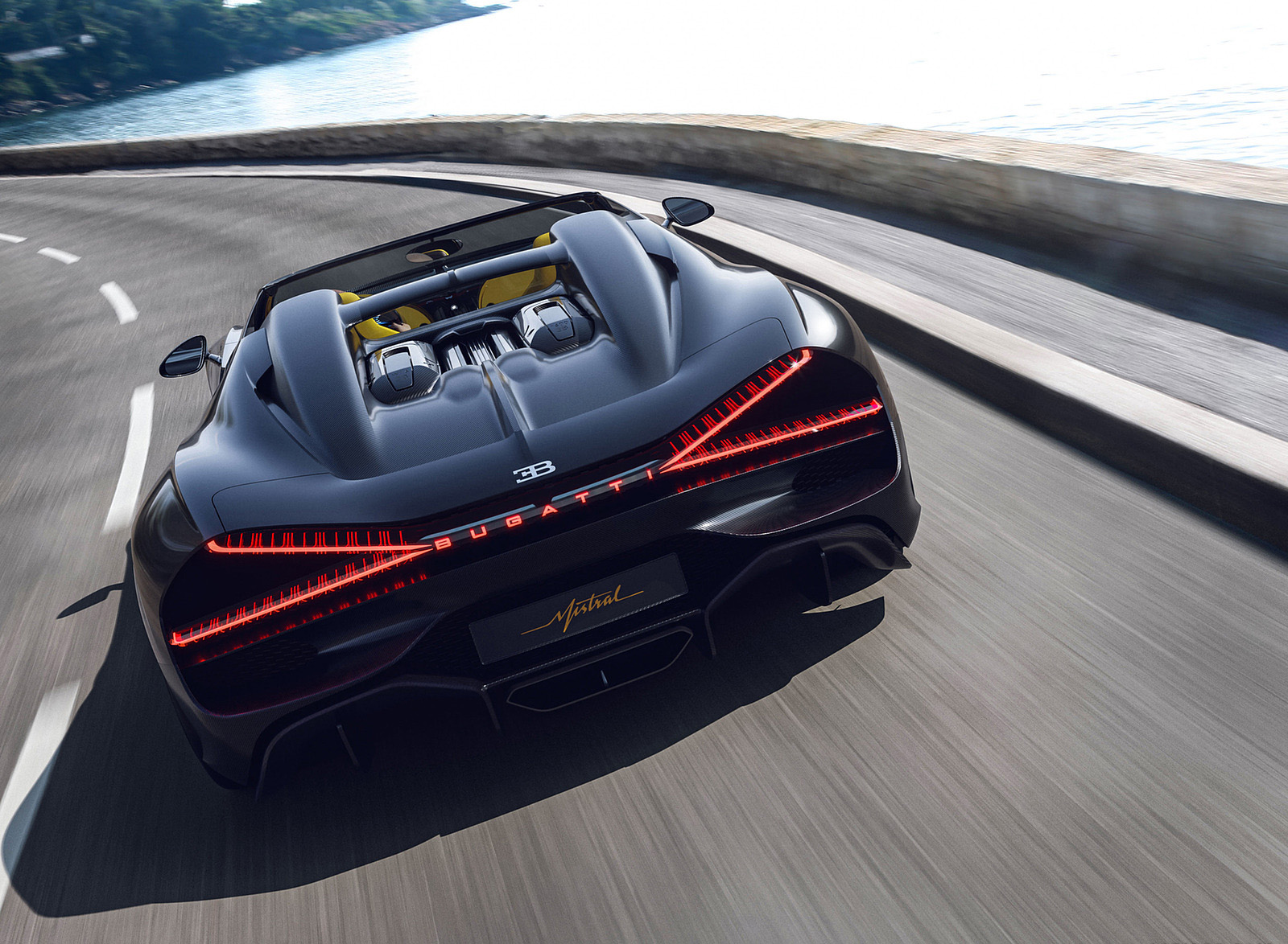 2023 Bugatti W16 Mistral Rear Wallpapers (2)