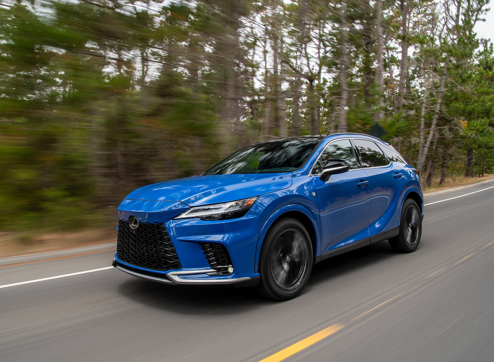 2023 Lexus RX 350 F SPORT AWD (Color: Heat Blue) Front Three-Quarter Wallpapers (1)