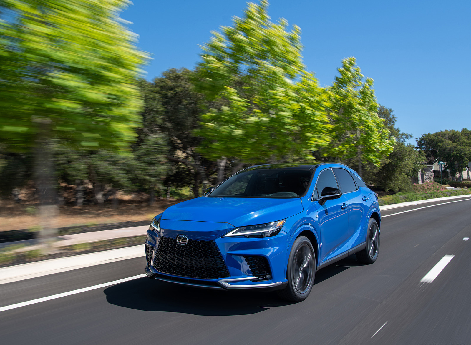 2023 Lexus RX 350 F SPORT AWD (Color: Heat Blue) Front Wallpapers (4)