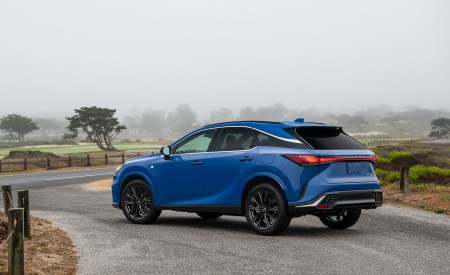 2023 Lexus RX 350 F SPORT AWD (Color: Heat Blue) Rear Three-Quarter Wallpapers 450x275 (11)