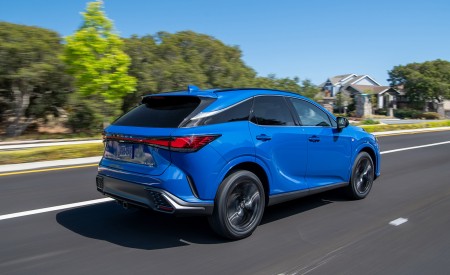 2023 Lexus RX 350 F SPORT AWD (Color: Heat Blue) Rear Three-Quarter Wallpapers 450x275 (6)