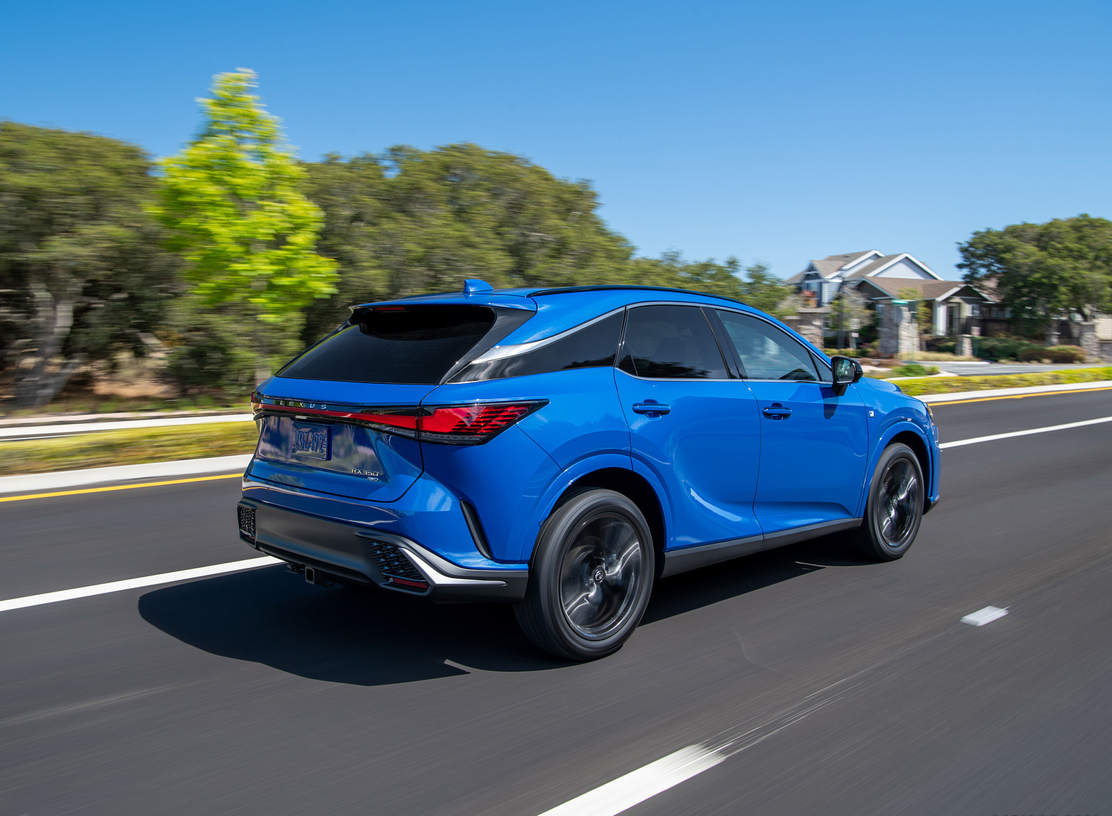 2023 Lexus RX 350 F SPORT AWD (Color: Heat Blue) Rear Three-Quarter Wallpapers (6)
