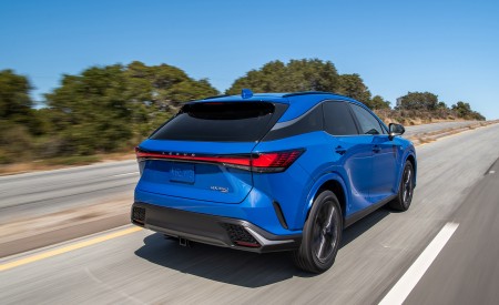 2023 Lexus RX 350 F SPORT AWD (Color: Heat Blue) Rear Three-Quarter Wallpapers 450x275 (7)